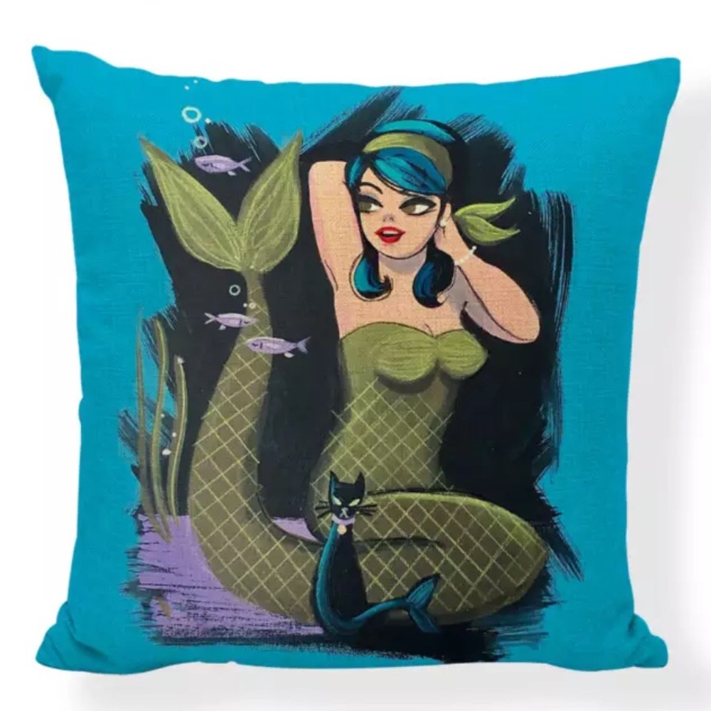 Kitschy Mermaid PILLOW COVER